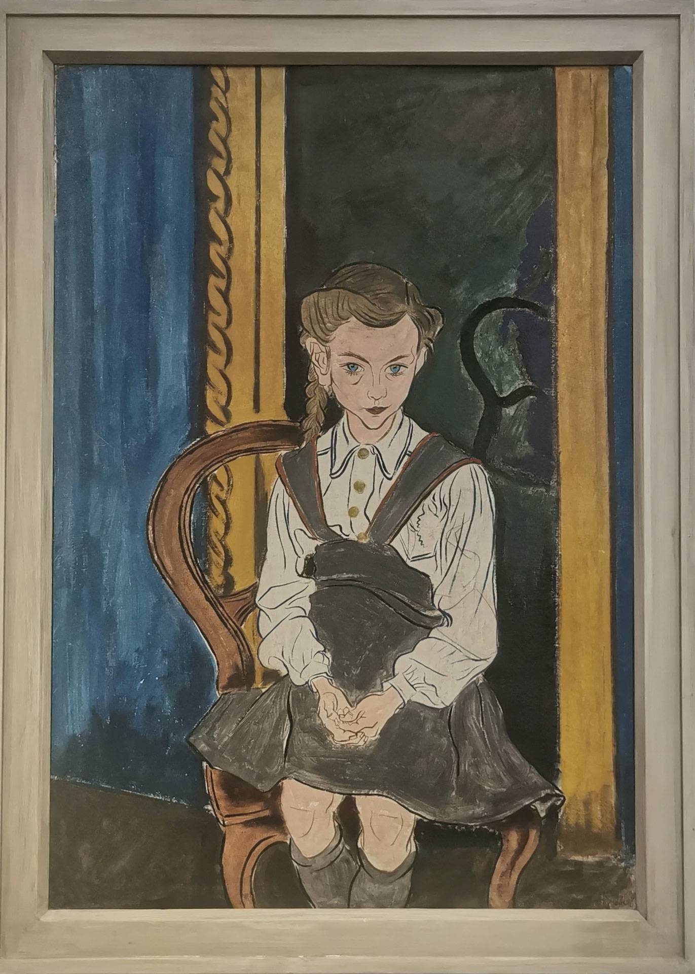 Mädchen auf einem Stuhl (Edda)