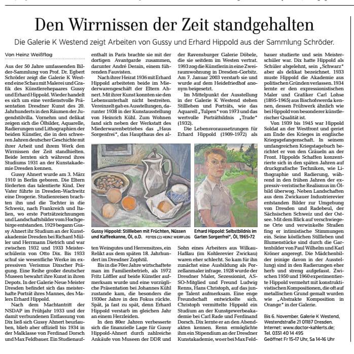 Gussy und Erhard Hippold Galerie K Westend