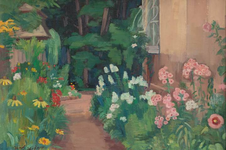 Blumenrabatten zum Haus I