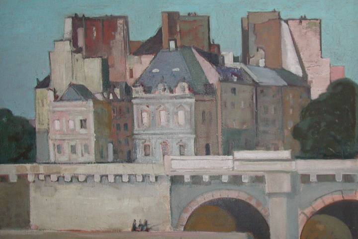 Häusergruppe am Pont Neuf
